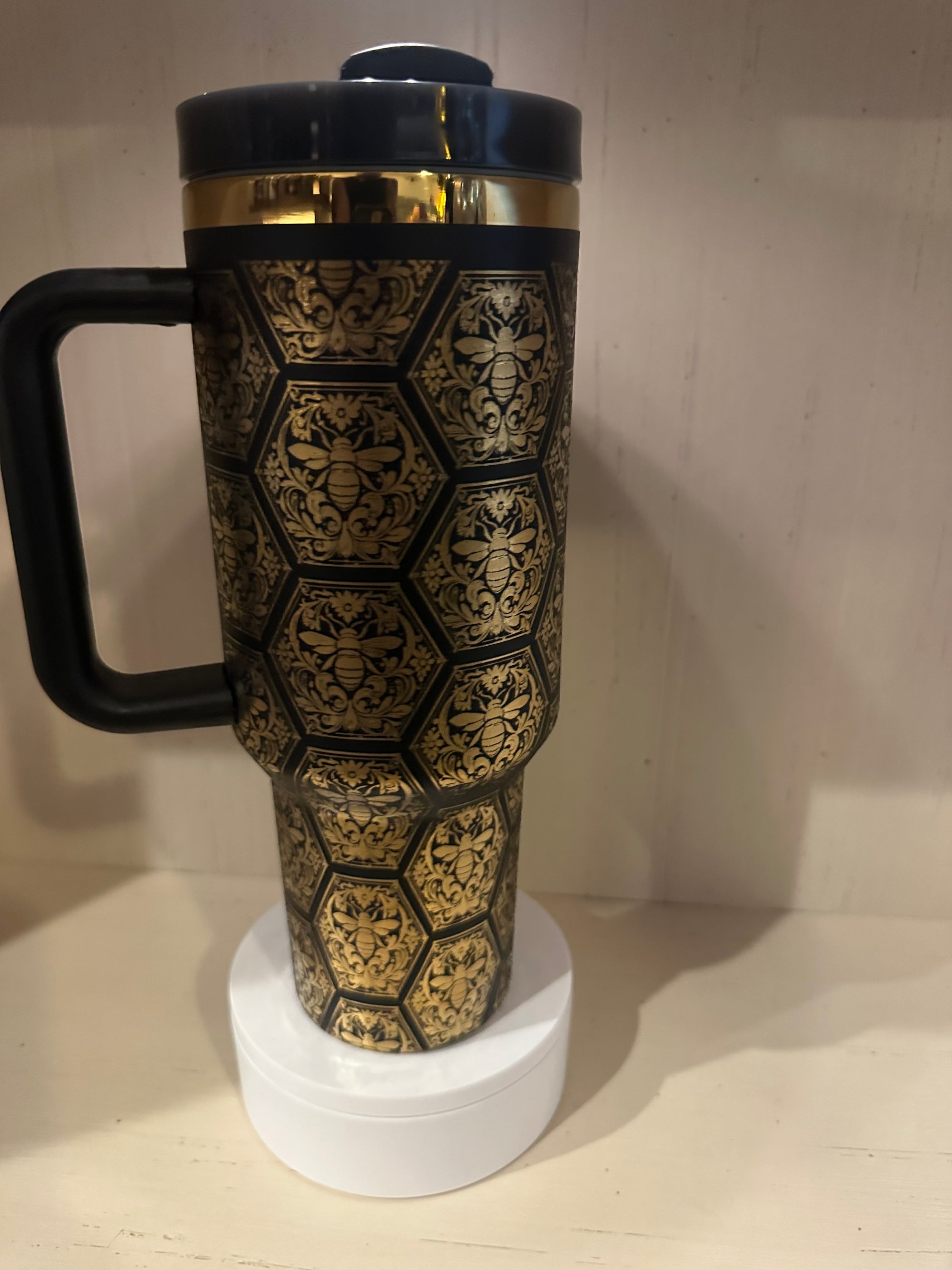 Bumblebee Black and Gold 40oz Tumbler