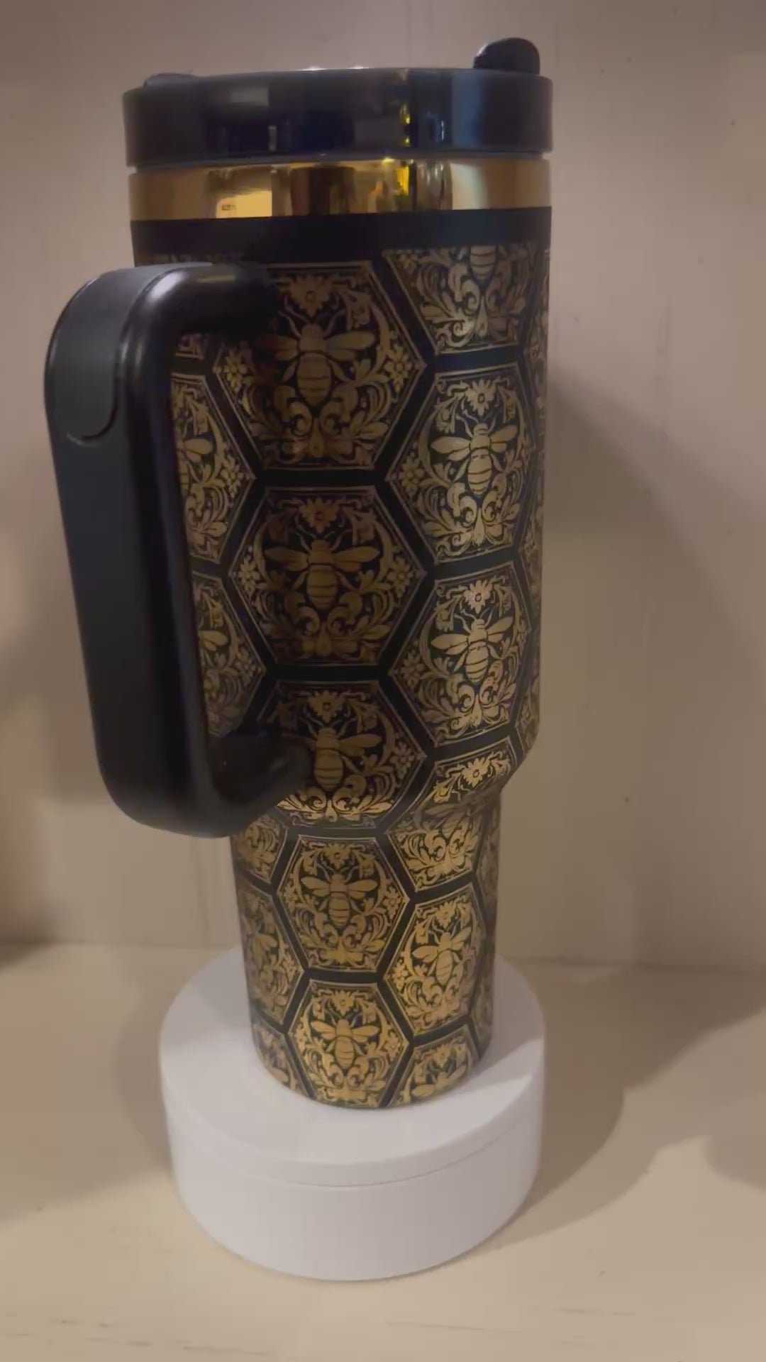 Bumblebee Black and Gold 40oz Tumbler